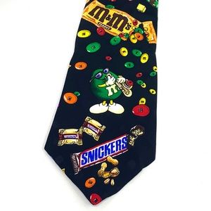 Vintage Planet Mars Candy Silk Necktie